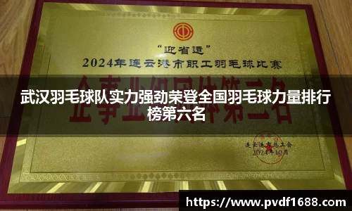 武汉羽毛球队实力强劲荣登全国羽毛球力量排行榜第六名